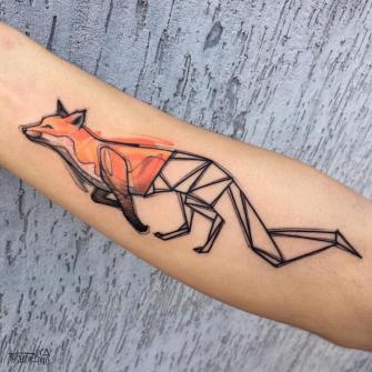 Origafox tatuaje realizado por Luca Testadiferro