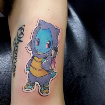 Squirtle Pokemon  tatuaje realizado por Da Dos Uno