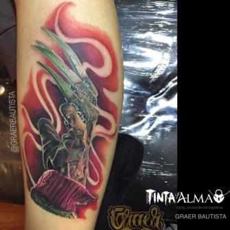 Mano del hombre manos de tijeras tatuaje realizado por Graer Bautista