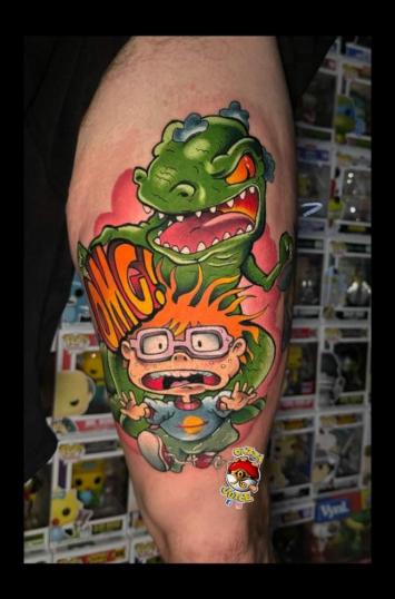 Tatuaje de Rugrats realizado por Cazza Juice tatuaje realizado por Cazza Juice