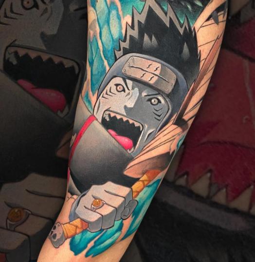 Tatuaje de de Kisame de Naruto realizado por Alejandro Dolfy  tatuaje realizado por Alejandro Dolfy 