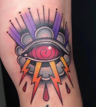Tatuaje de Rinnegan en Naruto realizado por Et Tattooer tatuaje realizado por Et Tattooer